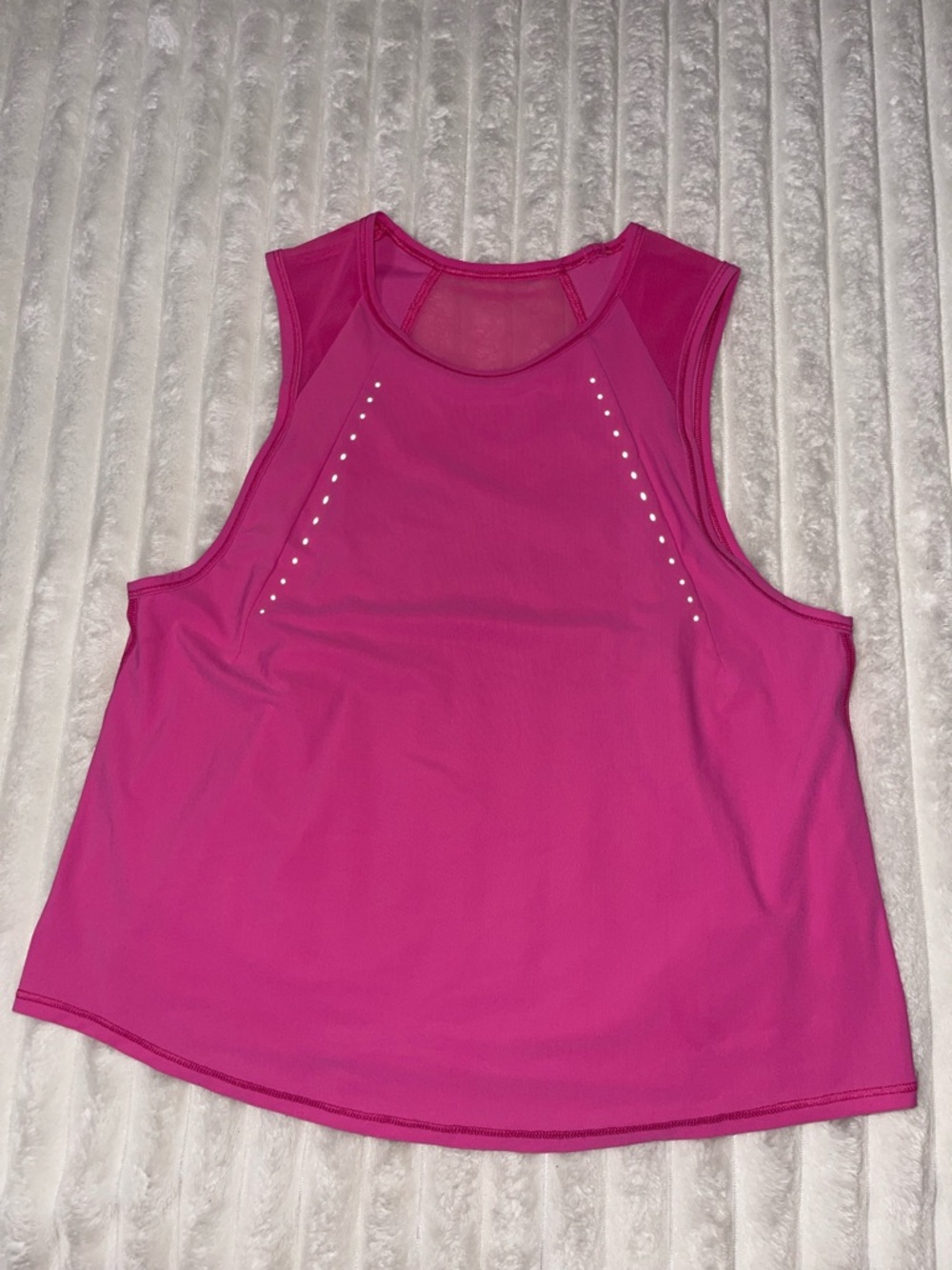 lululemon athletica Hot Pink Sleeveless Mesh-Back Tank